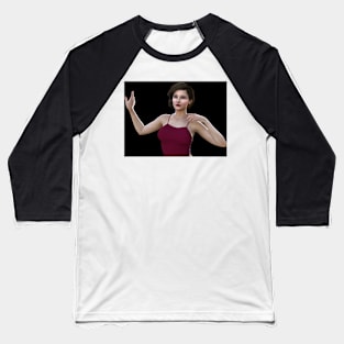 Portrait of young woman posing Baseball T-Shirt